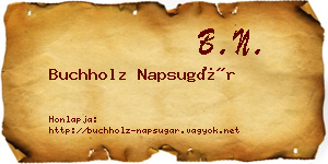 Buchholz Napsugár névjegykártya